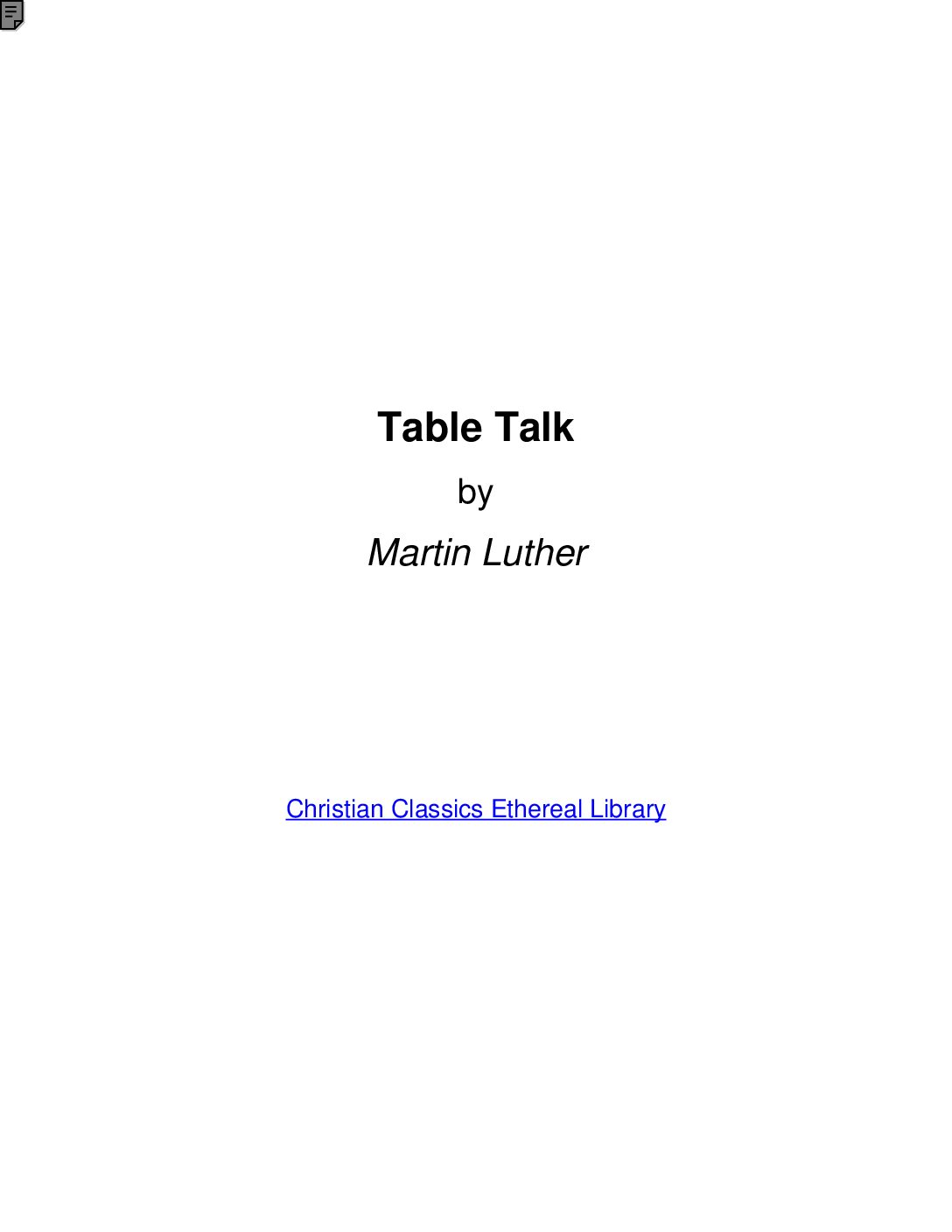 Luther_s Tabletalk