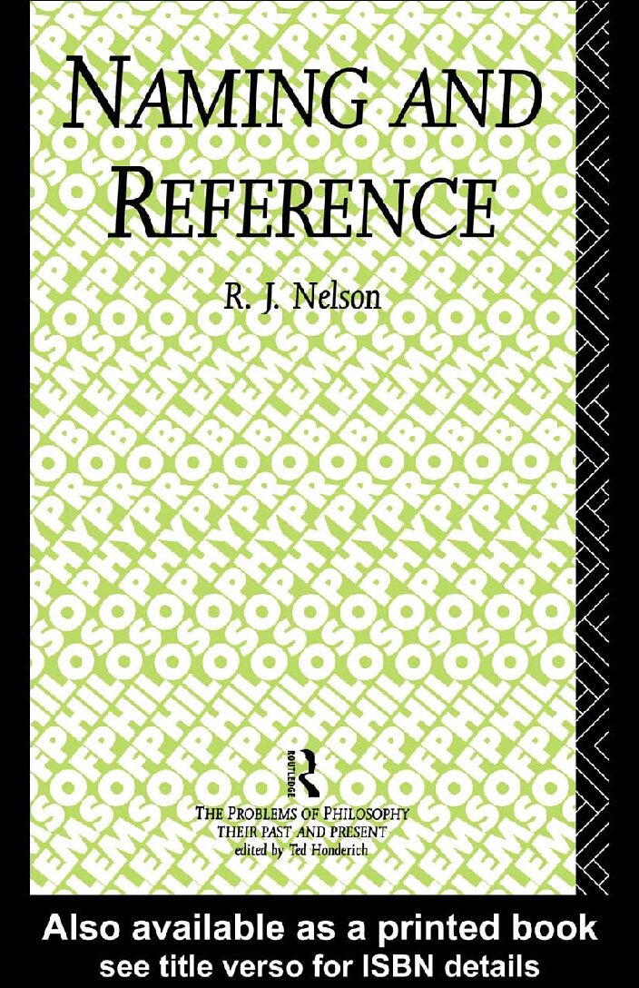 Naming and Reference