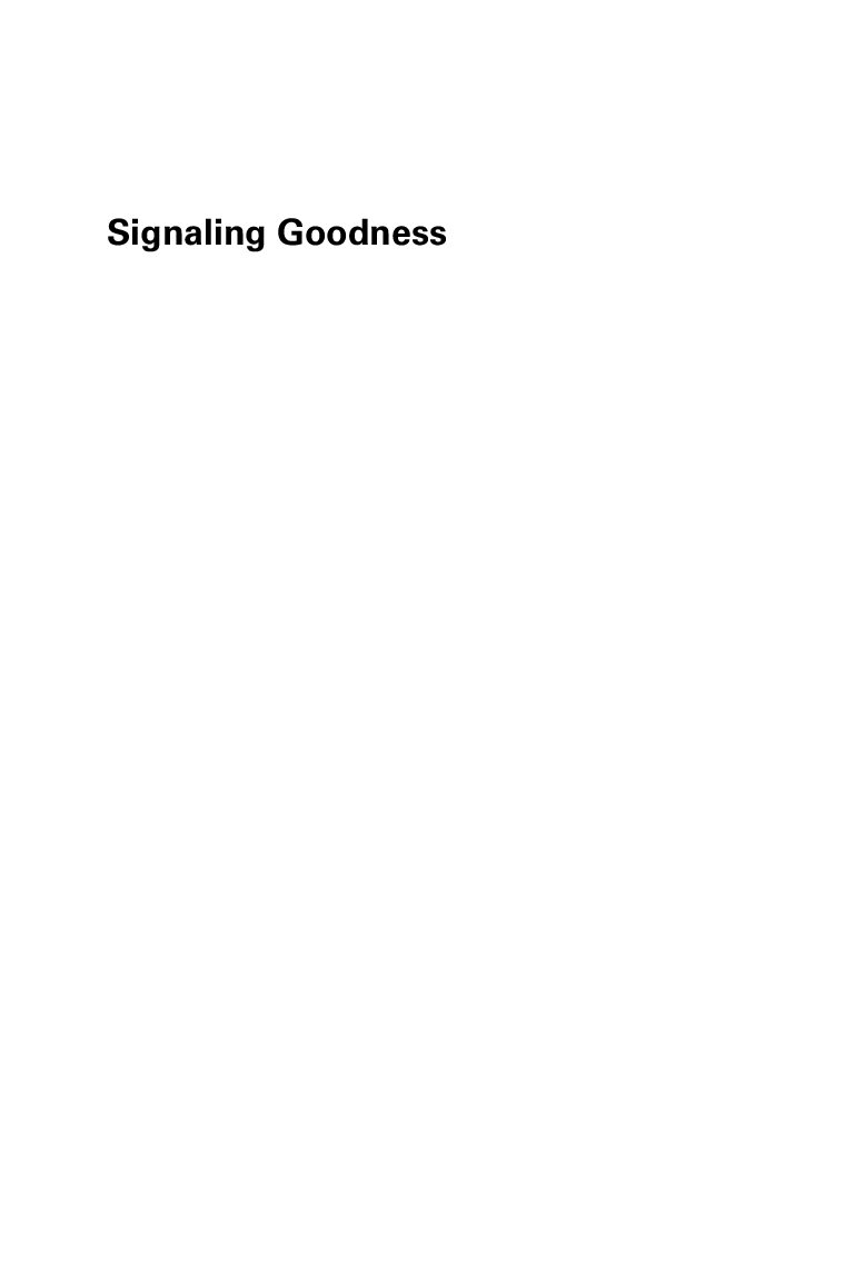 Signaling Goodness