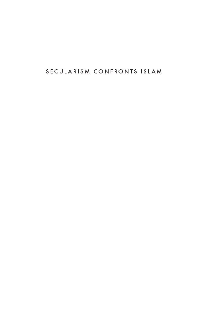 Secularism Confronts Islam