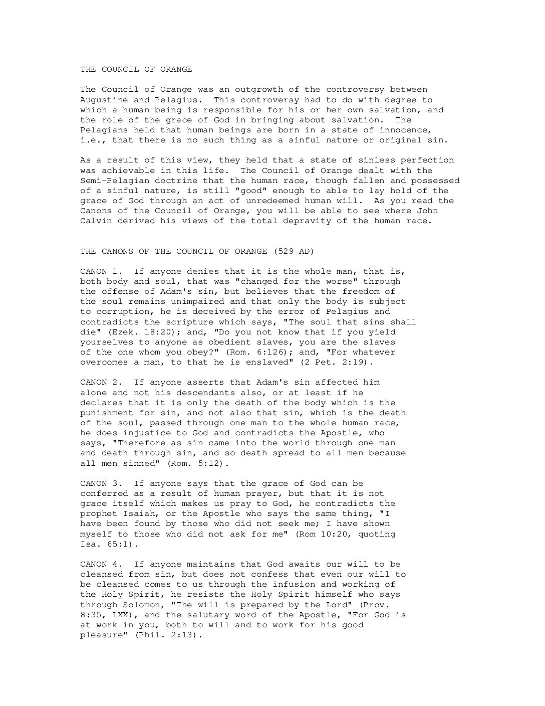 The Council of Orange