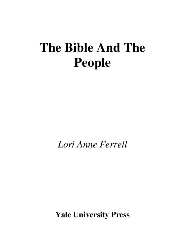 The Bible and The People