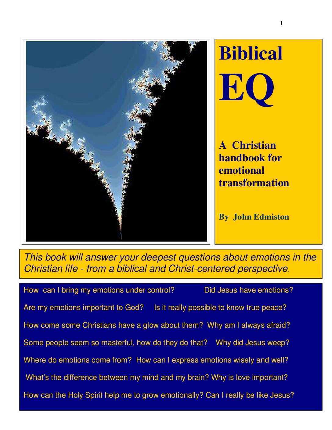 Biblical EQ Emotional Transformation