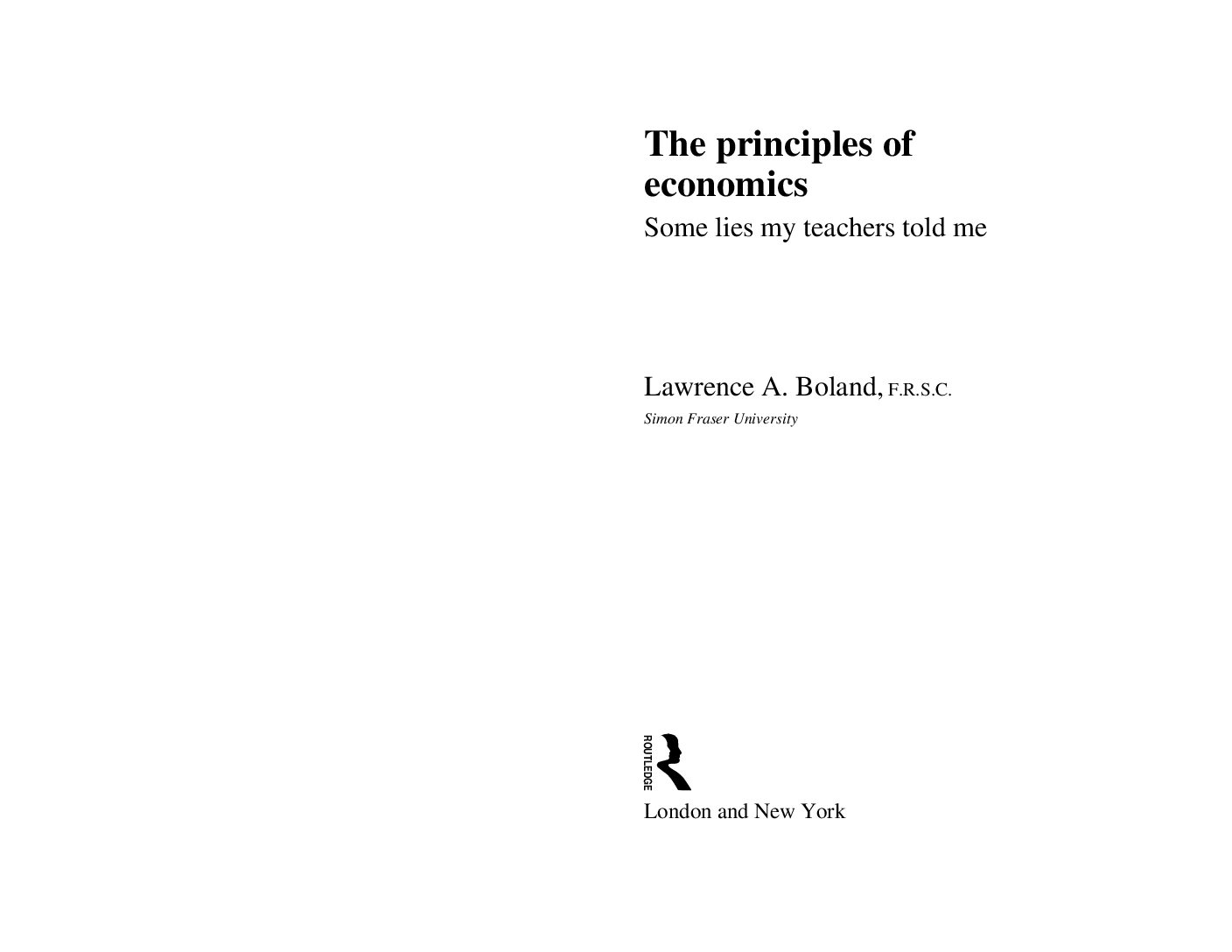 Bolan - The Principles of Economics