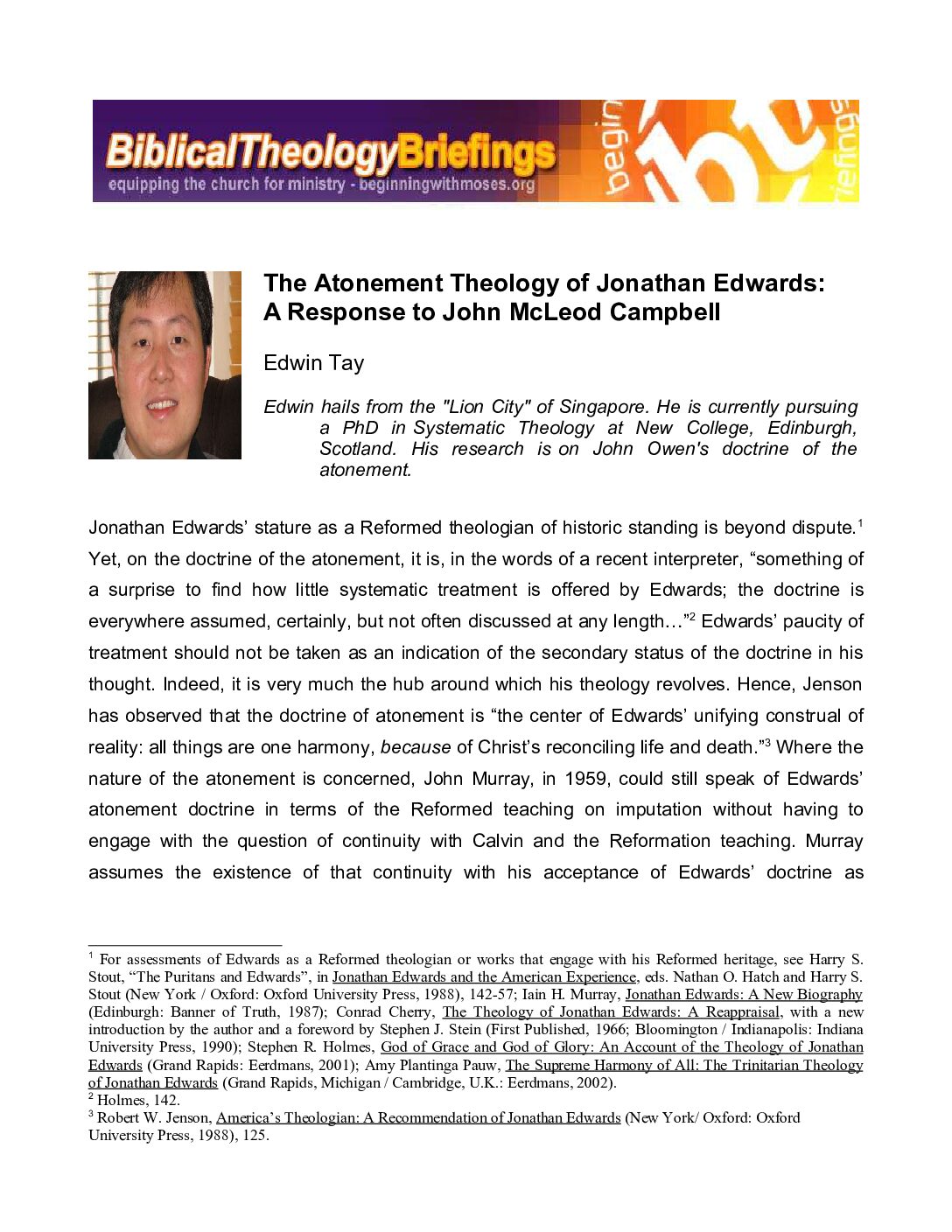 God Atonement and Assurance