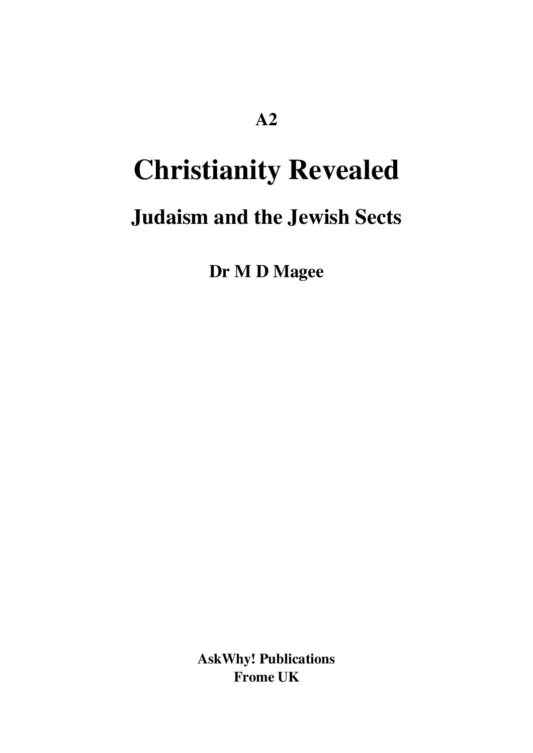 Judaism and Jewish Sect