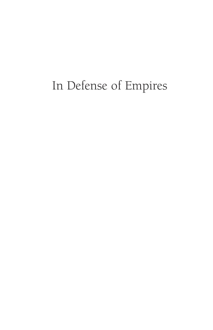 Lal - In Defence of Empires
